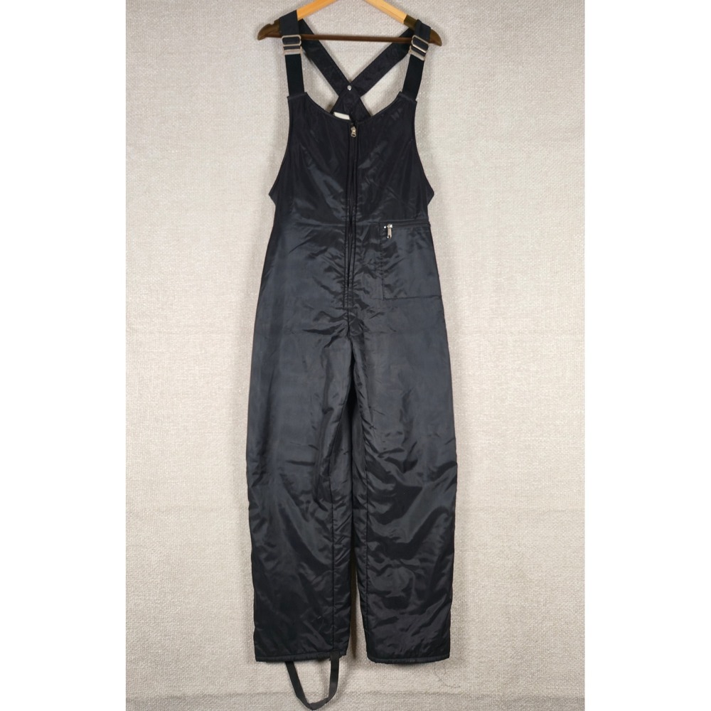 Vintage‎ Walls Blizzard-Pruf Womens Large Regular Ski Bibs Black Insulated USA